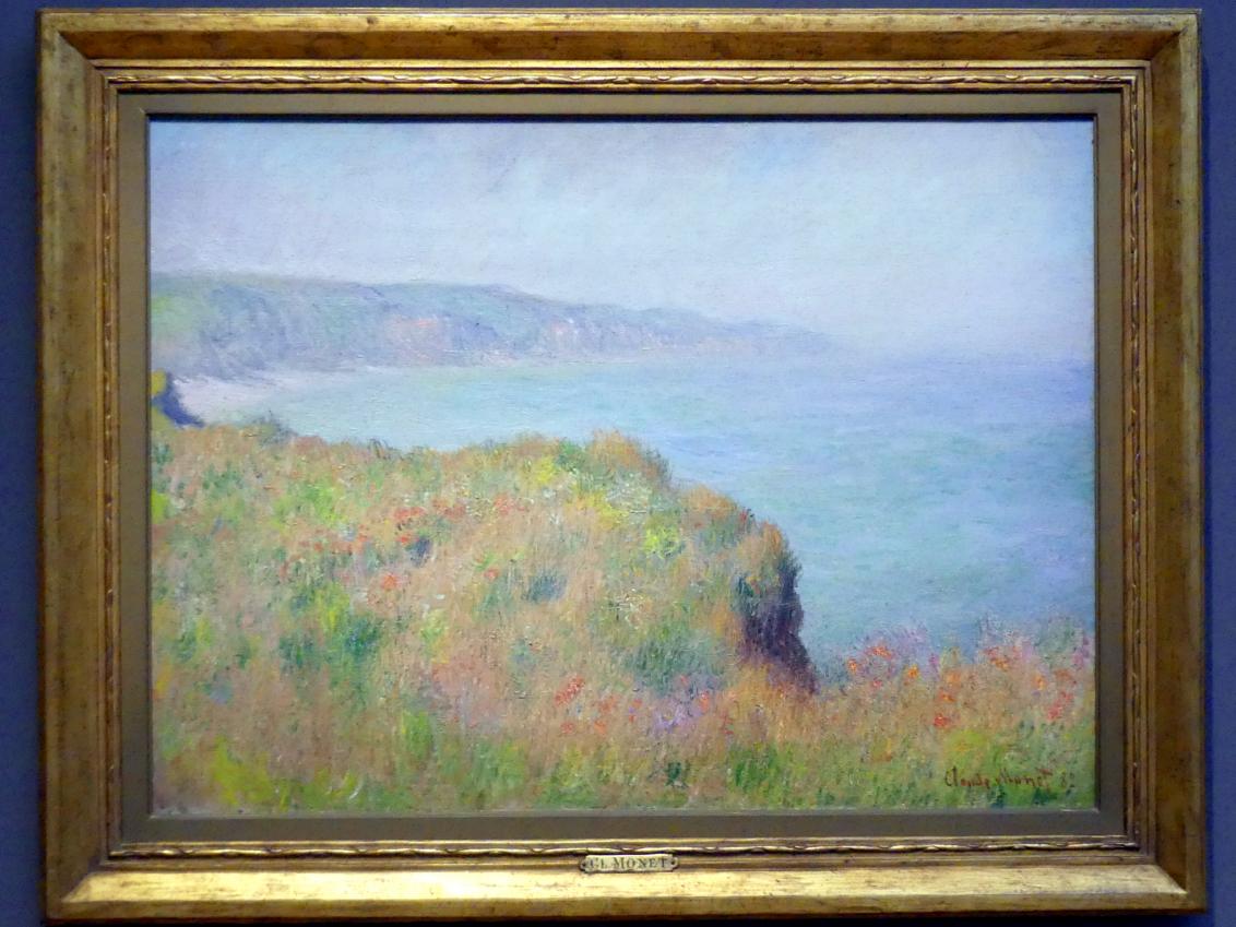 Claude Monet (1864–1925), Kante der Steilküste bei Pourville, Potsdam, Museum Barberini, Saal A6, 1882, Bild 1/2
