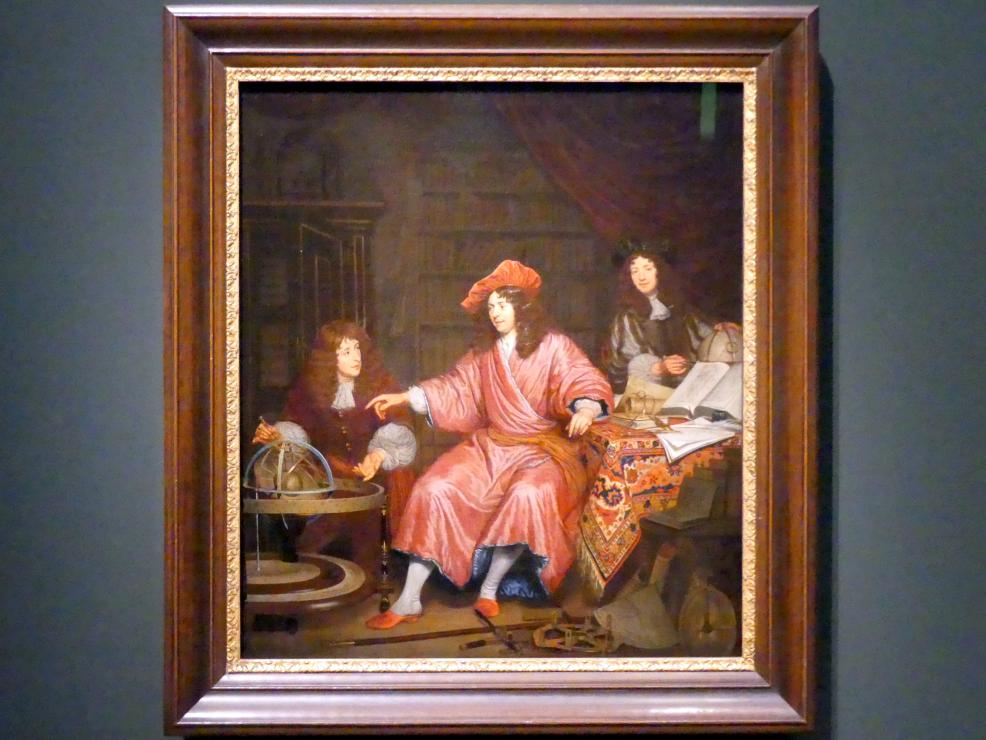 Michiel van Musscher (1671), Barend van Lin mit seinem jüngeren Bruder und seinem zukünftigen Schwager, Potsdam, Museum Barberini, Ausstellung "Rembrandts Orient" vom 13.03.-27.06.2021, Saal A4, 1671