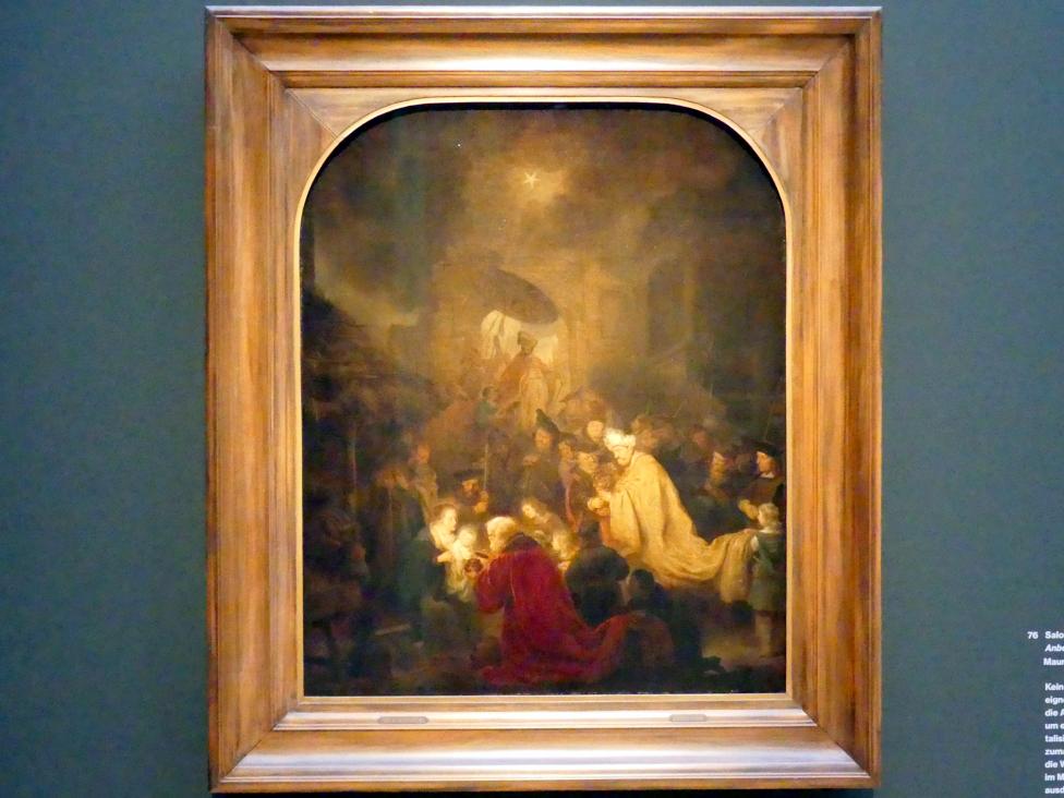 Salomon Koninck (1643–1649), Anbetung der Könige, Potsdam, Museum Barberini, Ausstellung "Rembrandts Orient" vom 13.03.-27.06.2021, Saal A5a, 1644–1654
