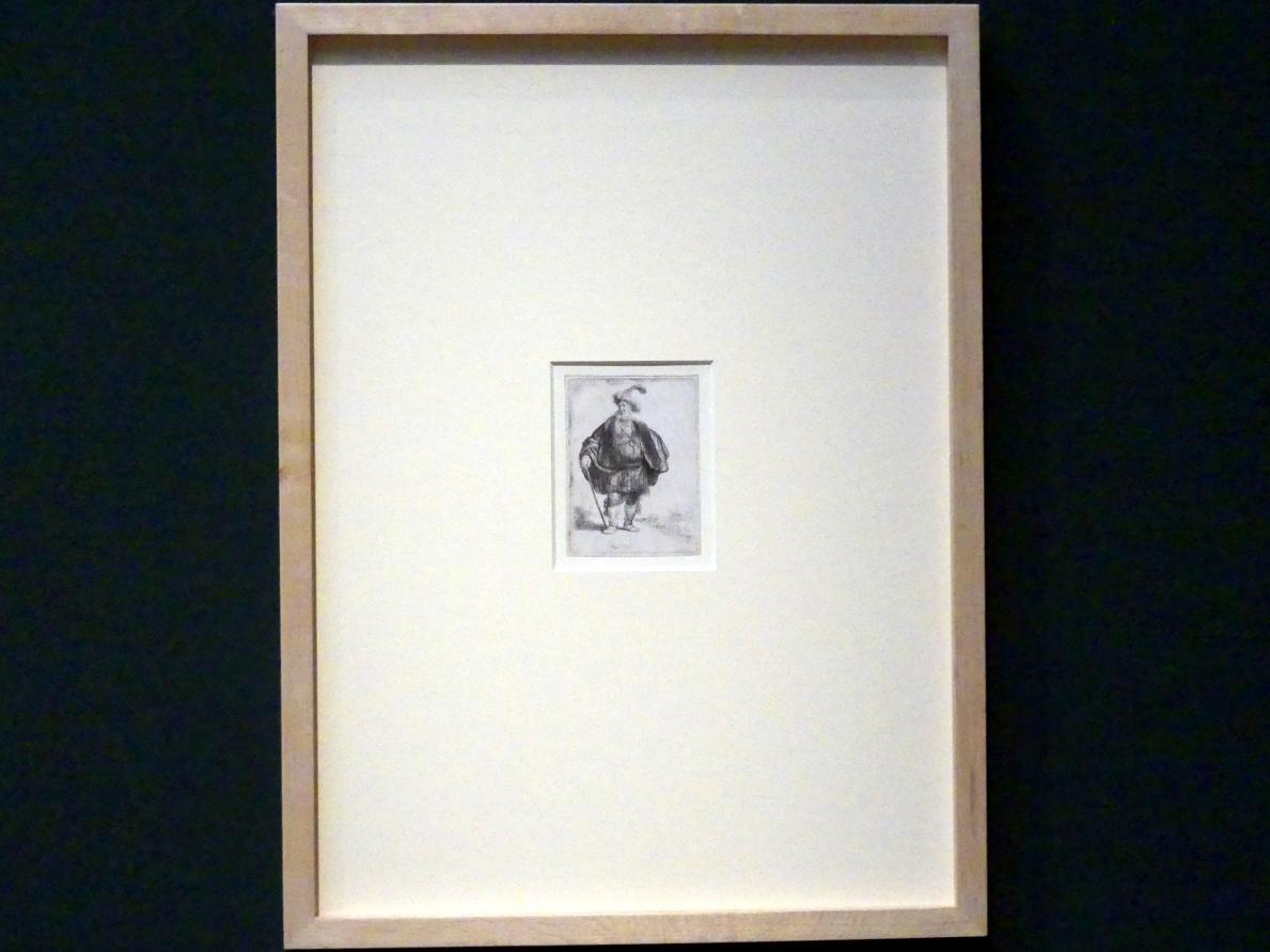 Rembrandt (Rembrandt Harmenszoon van Rijn) (1627–1669), Der Perser, Potsdam, Museum Barberini, Ausstellung "Rembrandts Orient" vom 13.03.-27.06.2021, Saal B5, 1632, Bild 1/3