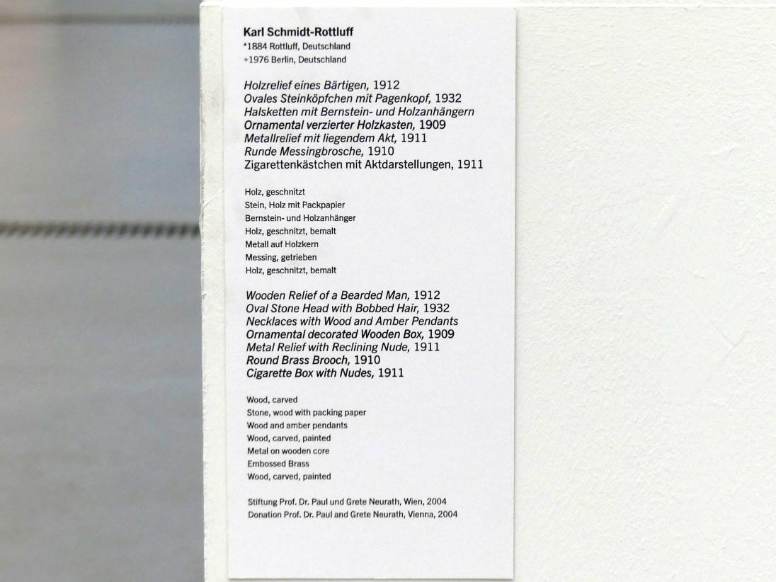 Karl Schmidt-Rottluff (1907–1937), Metallrelief mit liegendem Akt, Linz, Lentos Kunstmuseum Linz, Saal 3 - Wege zur Abstraktion, 1911, Bild 2/2