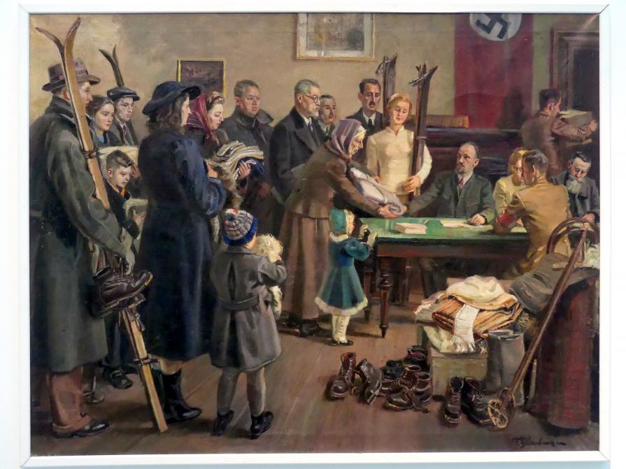 Franz Glaubacker (1940), Winterhilfssammlung, Linz, Lentos Kunstmuseum Linz, Saal 6 - Nationalsozialistische Propaganda, "Entartete Kunst" und Exil, 1940–1941