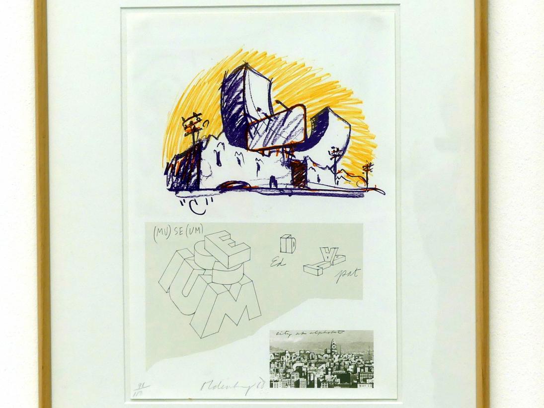 Claes Oldenburg (1961–1971), Notes [Notizen], Linz, Lentos Kunstmuseum Linz, Saal 10 - Zu schade für die Lade, 1968, Bild 2/4