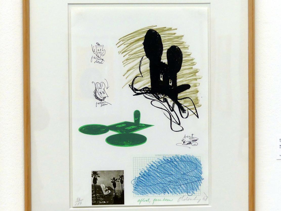 Claes Oldenburg (1961–1971), Notes [Notizen], Linz, Lentos Kunstmuseum Linz, Saal 10 - Zu schade für die Lade, 1968, Bild 3/4