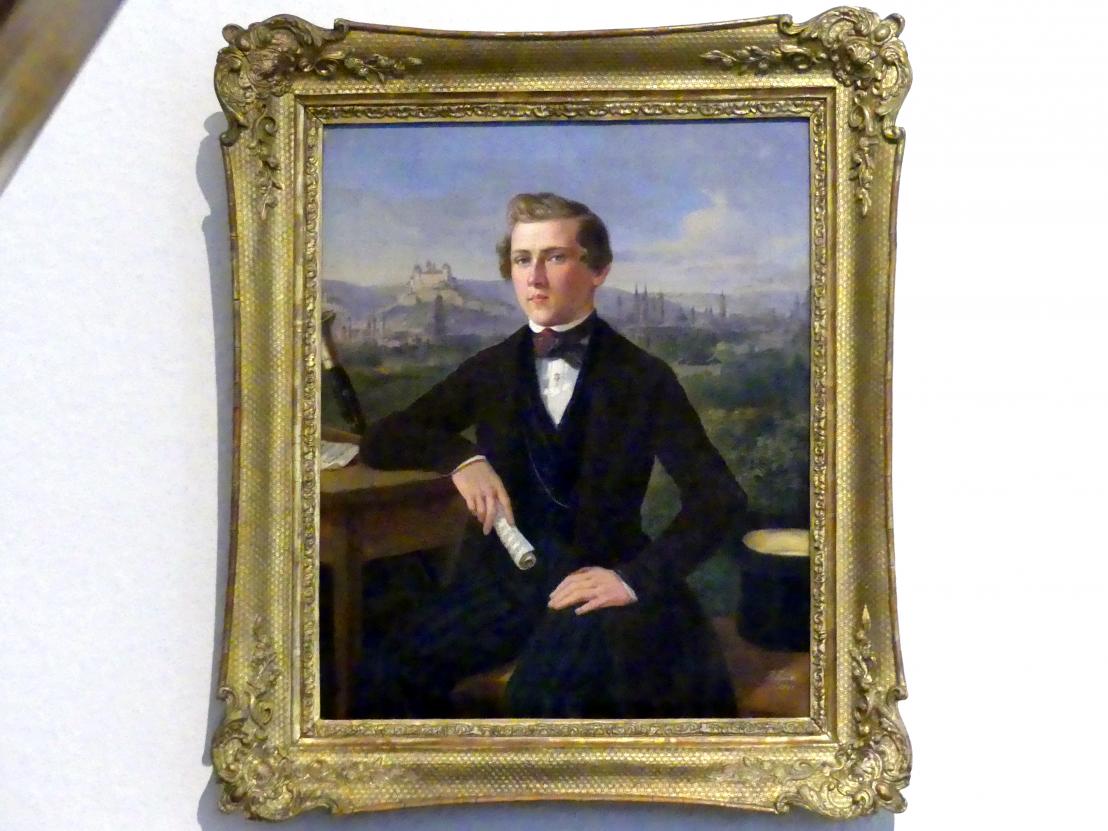 Peter Geist (1848), Porträt des Fagottisten Joseph Roth, Würzburg, Museum für Franken (ehem. Mainfränkisches Museum), Steinsaal, 1848