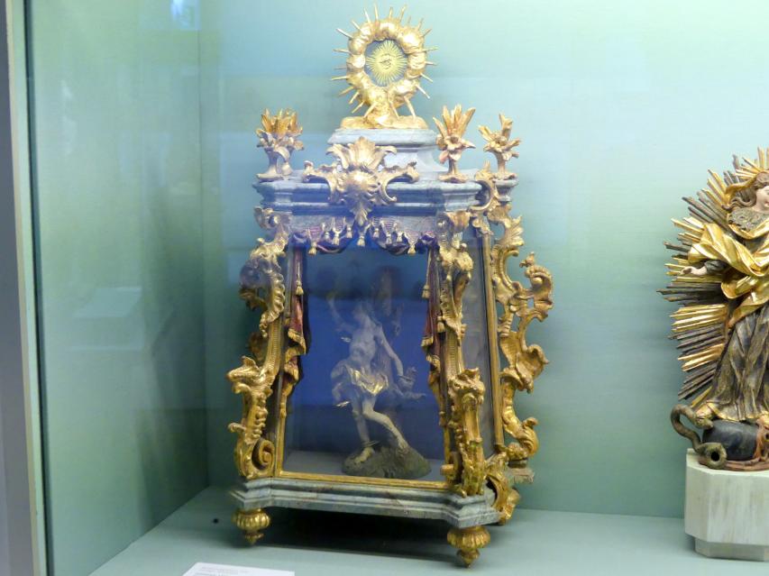Reliquiengehäuse und Heiliger Sebastian, Würzburg, Museum für Franken (ehem. Mainfränkisches Museum), Bozzetti-Sammlung, 1750, Bild 1/3