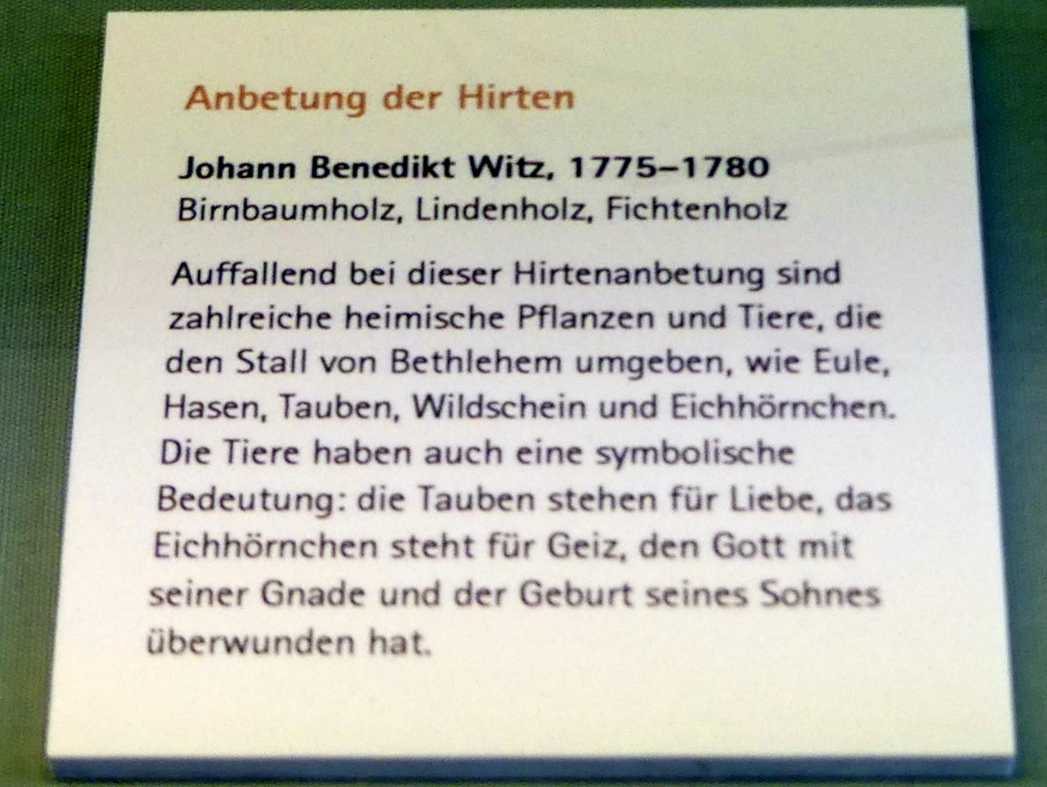 Johann Benedikt Witz (1747–1780), Anbetung der Hirten, Würzburg, Museum für Franken (ehem. Mainfränkisches Museum), Bozzetti-Sammlung, 1775–1780, Bild 2/2