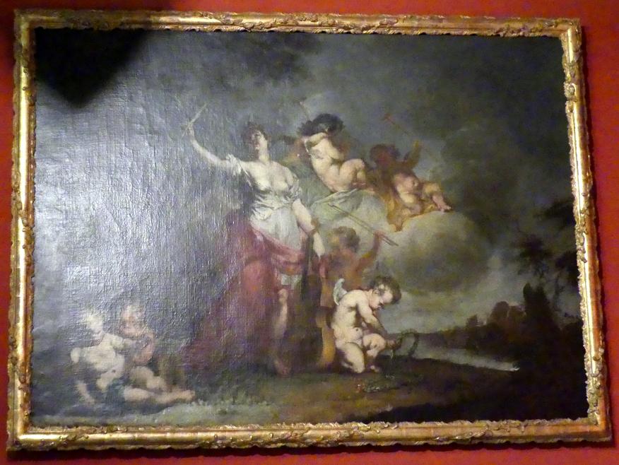 Januarius  Zick (1752–1794), Polyhymnia, Würzburg, Museum für Franken (ehem. Mainfränkisches Museum), Roter Salon, 1769, Bild 1/2