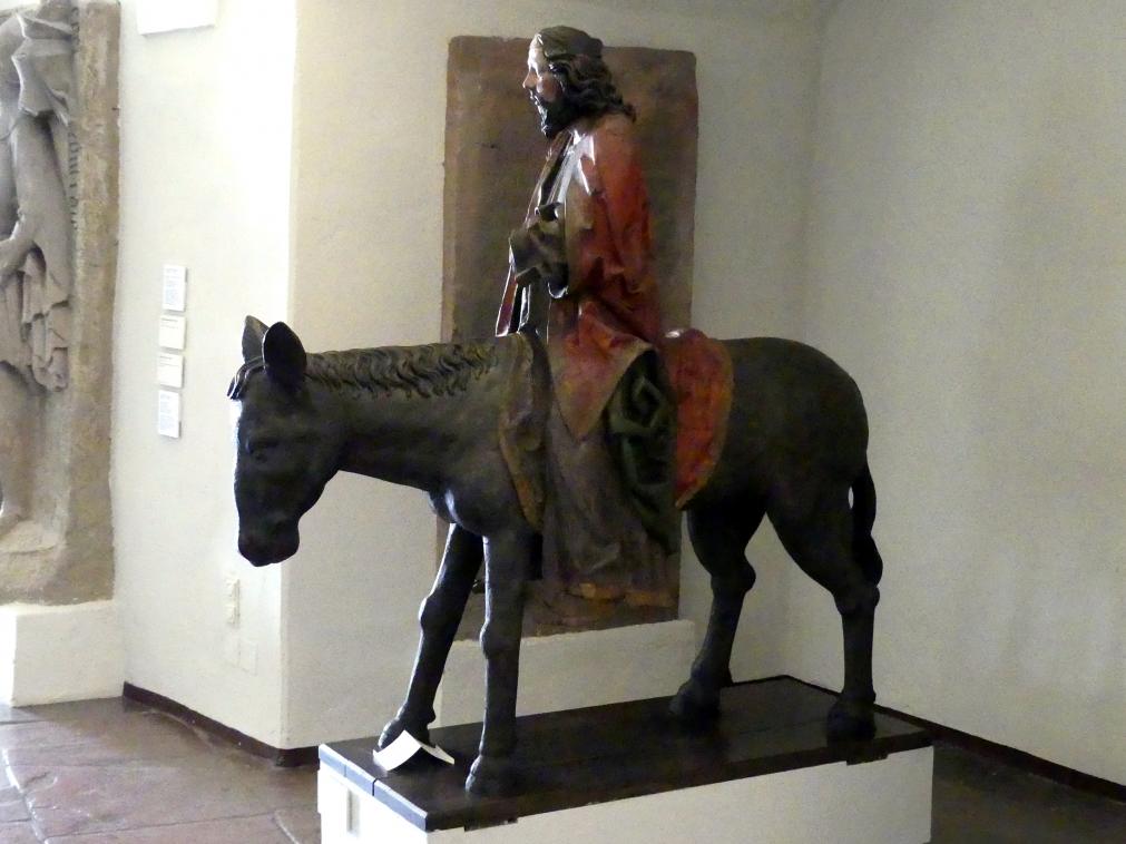 Palmesel-Christus, Würzburg, Museum für Franken (ehem. Mainfränkisches Museum), Ritter-Saal, 1. Hälfte 16. Jhd., Bild 3/4