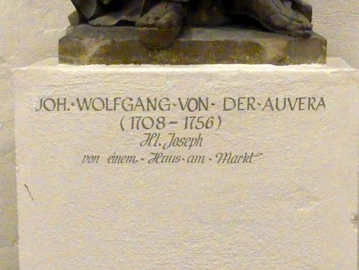 Johann Wolfgang van der Auwera (1738–1753), Hl. Joseph, Würzburg, Museum für Franken (ehem. Mainfränkisches Museum), Schönbornhalle, Undatiert, Bild 3/3