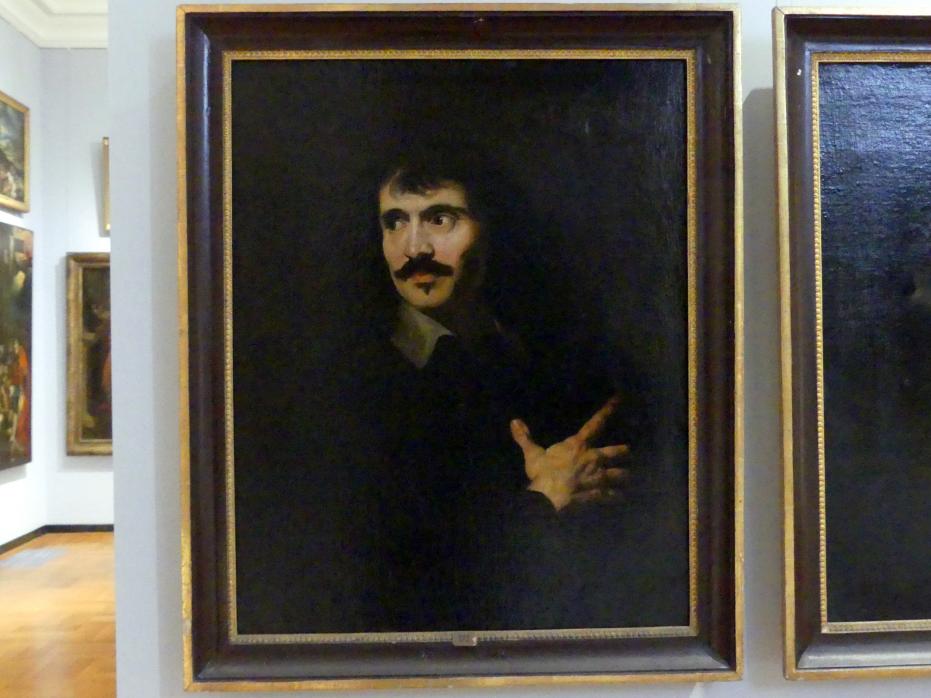 Porträt eines jüngeren Mannes ("Cardanus"), Würzburg, Martin von Wagner-Museum, Saal 2, 2. Hälfte 17. Jhd.