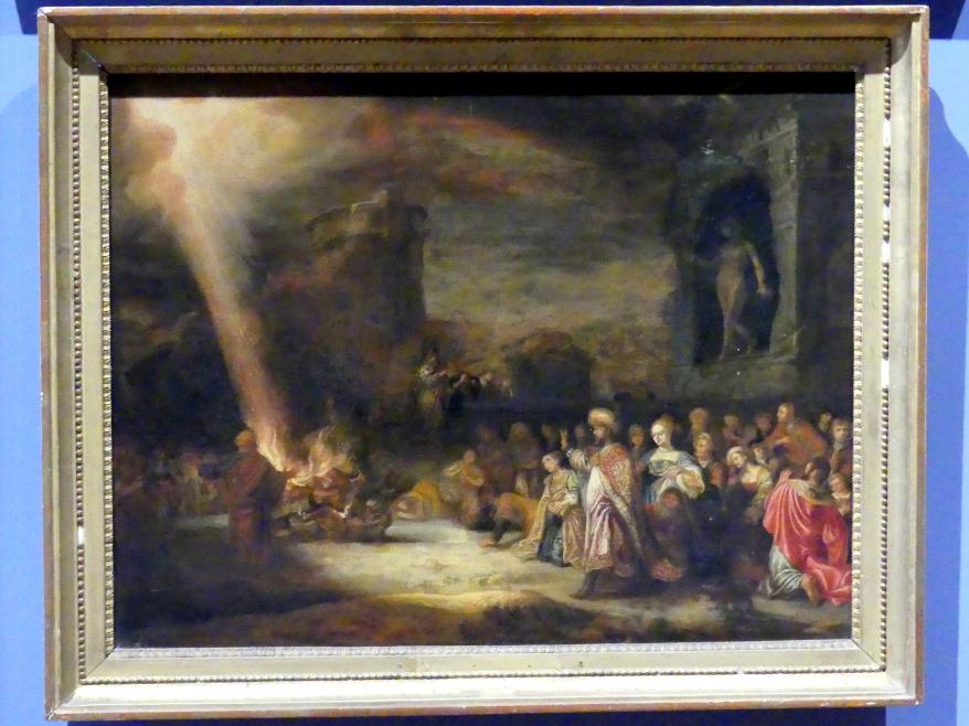 Pieter Pietersz Vromans III (1625), Elias und die Baalspriester am Berg Karmel, Würzburg, Martin von Wagner-Museum, Saal 4, 1. Hälfte 17. Jhd.