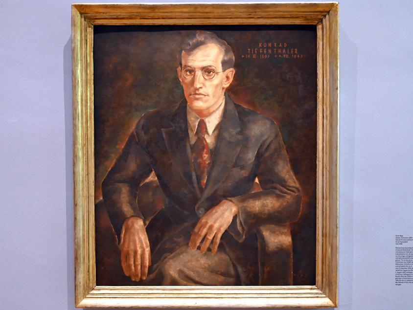 Ernst Nepo (1925–1948), Porträt Konrad Gottfried Tiefenthaler, Innsbruck, Tiroler Landesmuseum, Ferdinandeum, Saal 8, 1948, Bild 1/2