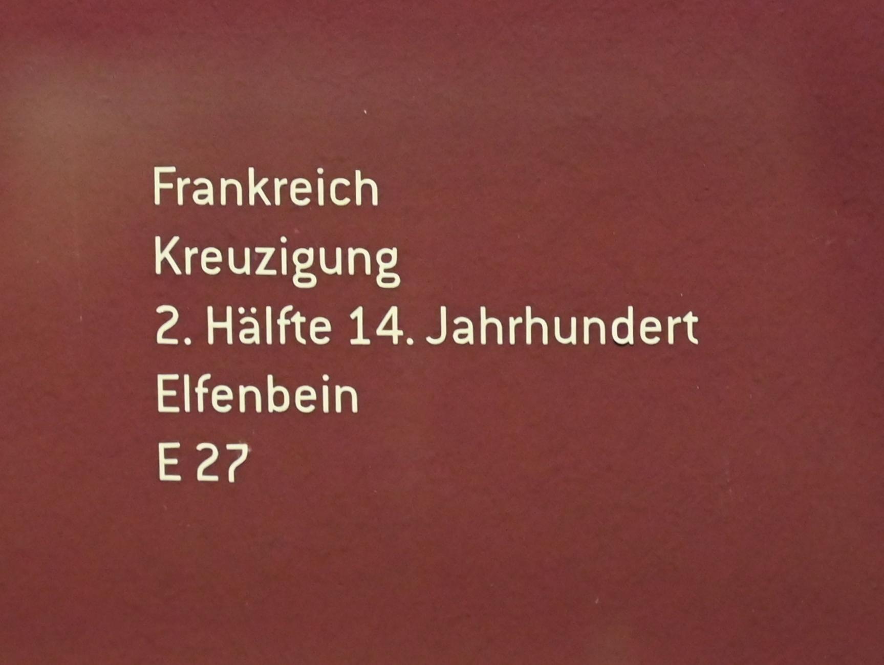 Kreuzigung, Innsbruck, Tiroler Landesmuseum, Ferdinandeum, Mittelalter 3, 2. Hälfte 14. Jhd., Bild 2/2