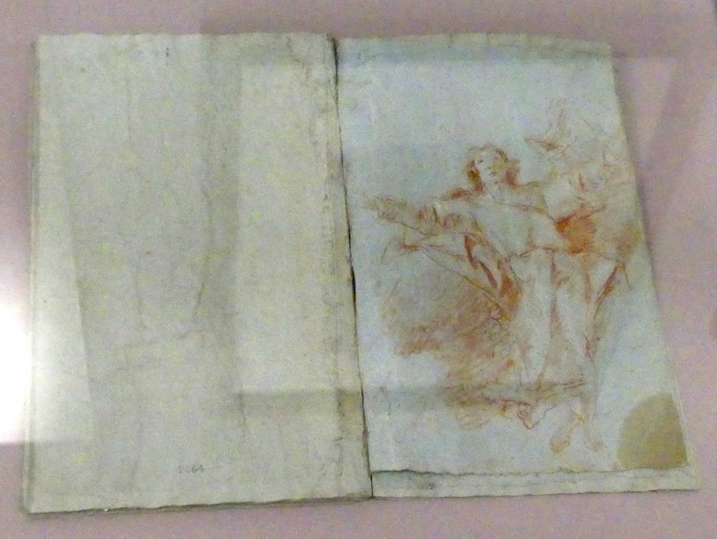 Giovanni Domenico Tiepolo (1743–1785), Himmelfahrender Christus, Würzburg, Martin von Wagner Museum, Ausstellung "Tiepolo und seine Zeit in Würzburg" vom 31.10.2020-15.07.2021, Saal 2, 1746–1747