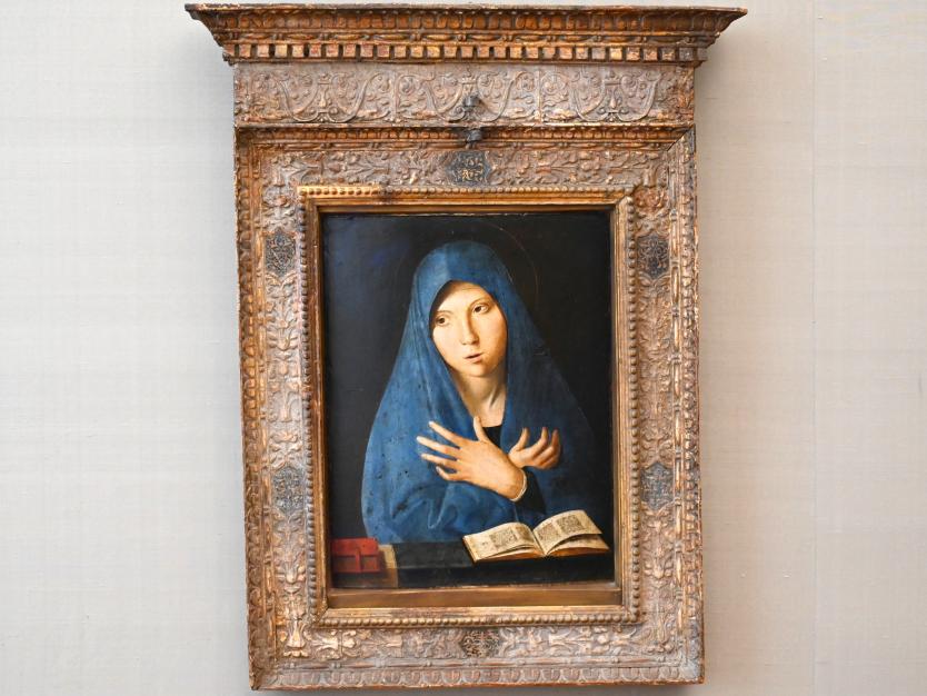 Antonello da Messina (1464–1478), Maria der Verkündigung, München, Alte Pinakothek, Obergeschoss Kabinett 4, um 1473–1474