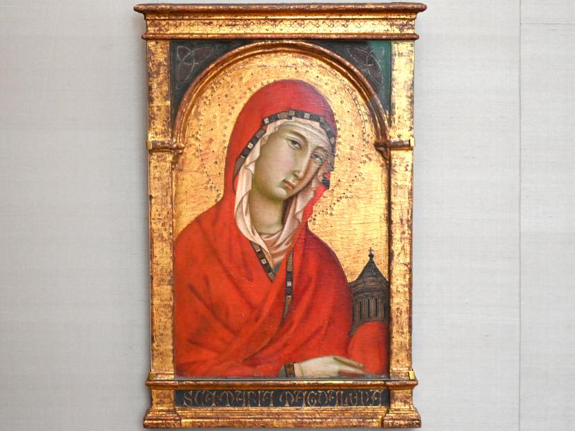 Segna di Bonaventura (1312–1315), Hl. Magdalena mit Salbgefäß, München, Alte Pinakothek, Obergeschoss Kabinett 1, um 1315, Bild 1/2
