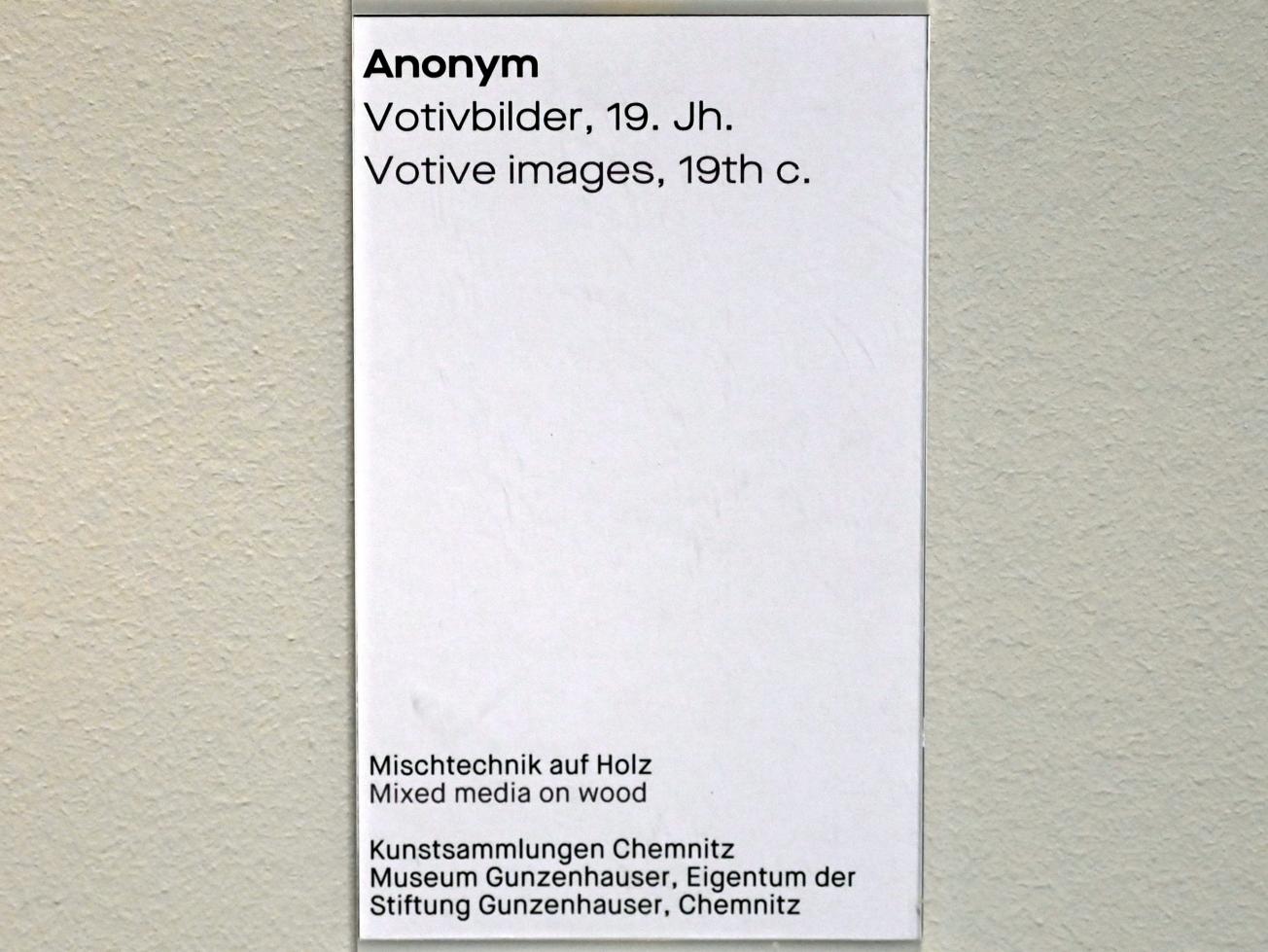 Votivbild, Chemnitz, Museum Gunzenhauser, Saal 3.5 - Murnau, 19. Jhd., Bild 2/2