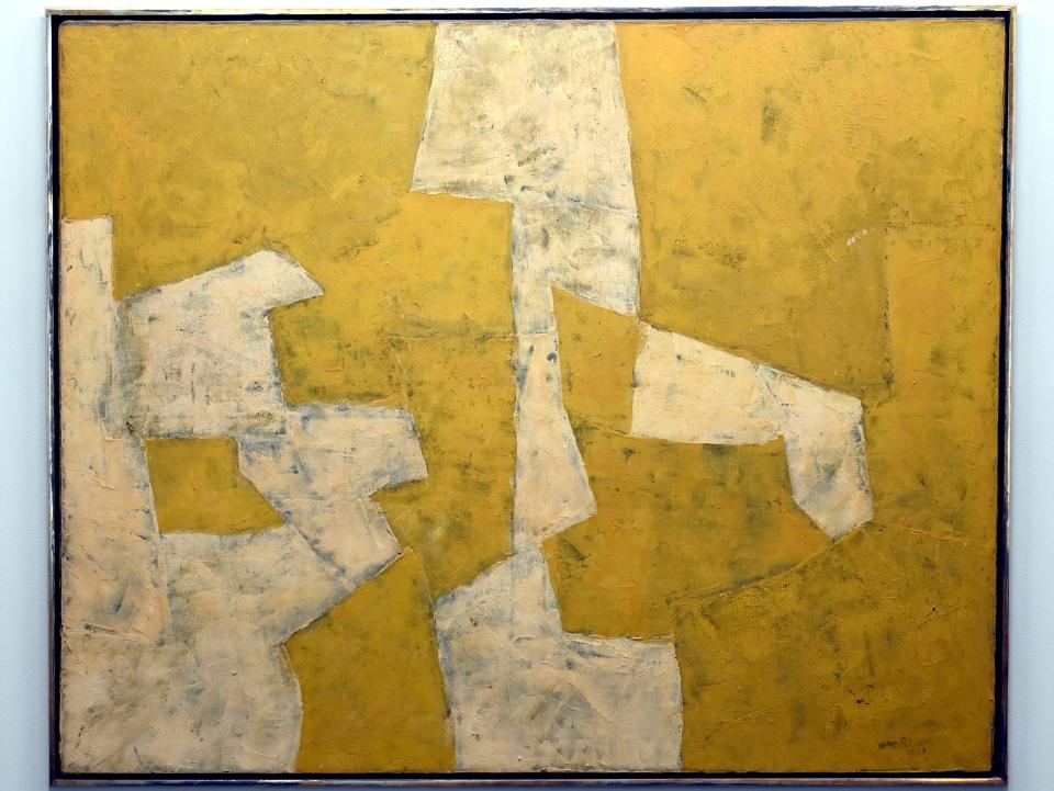 Serge Poliakoff (1936–1968), Abstrakte Komposition, Chemnitz, Museum Gunzenhauser, Saal 2.7 - Serge Poliakoff, 1959, Bild 1/2