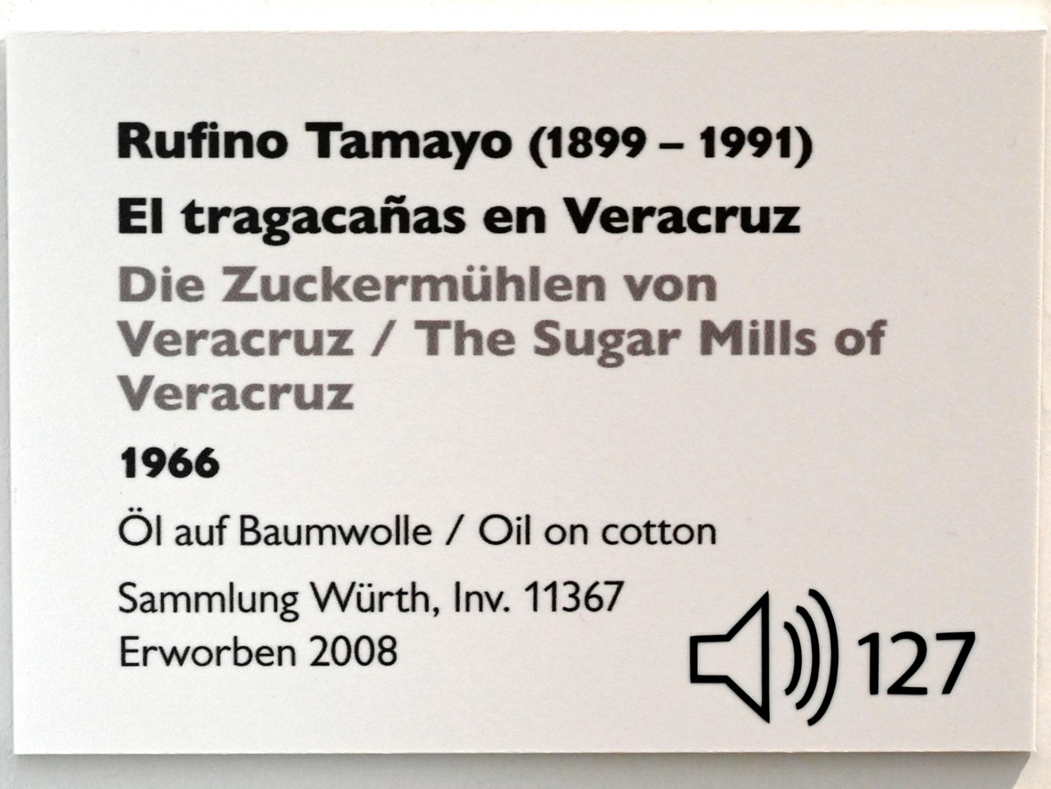 Rufino Tamayo (1941–1988), Die Zuckermühlen von Veracruz, Künzelsau, Museum Würth 2, Saal 5, 1966, Bild 2/2