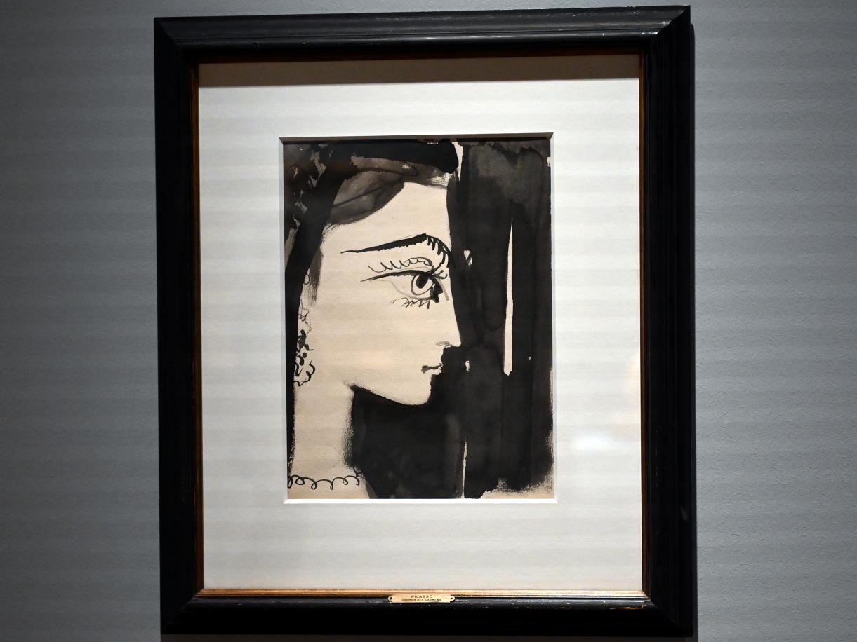 Pablo Picasso (1897–1972), Weibliches Profil - Carmen der Carmens, Künzelsau, Museum Würth 2, Kabinett im Untergeschoß, 1964