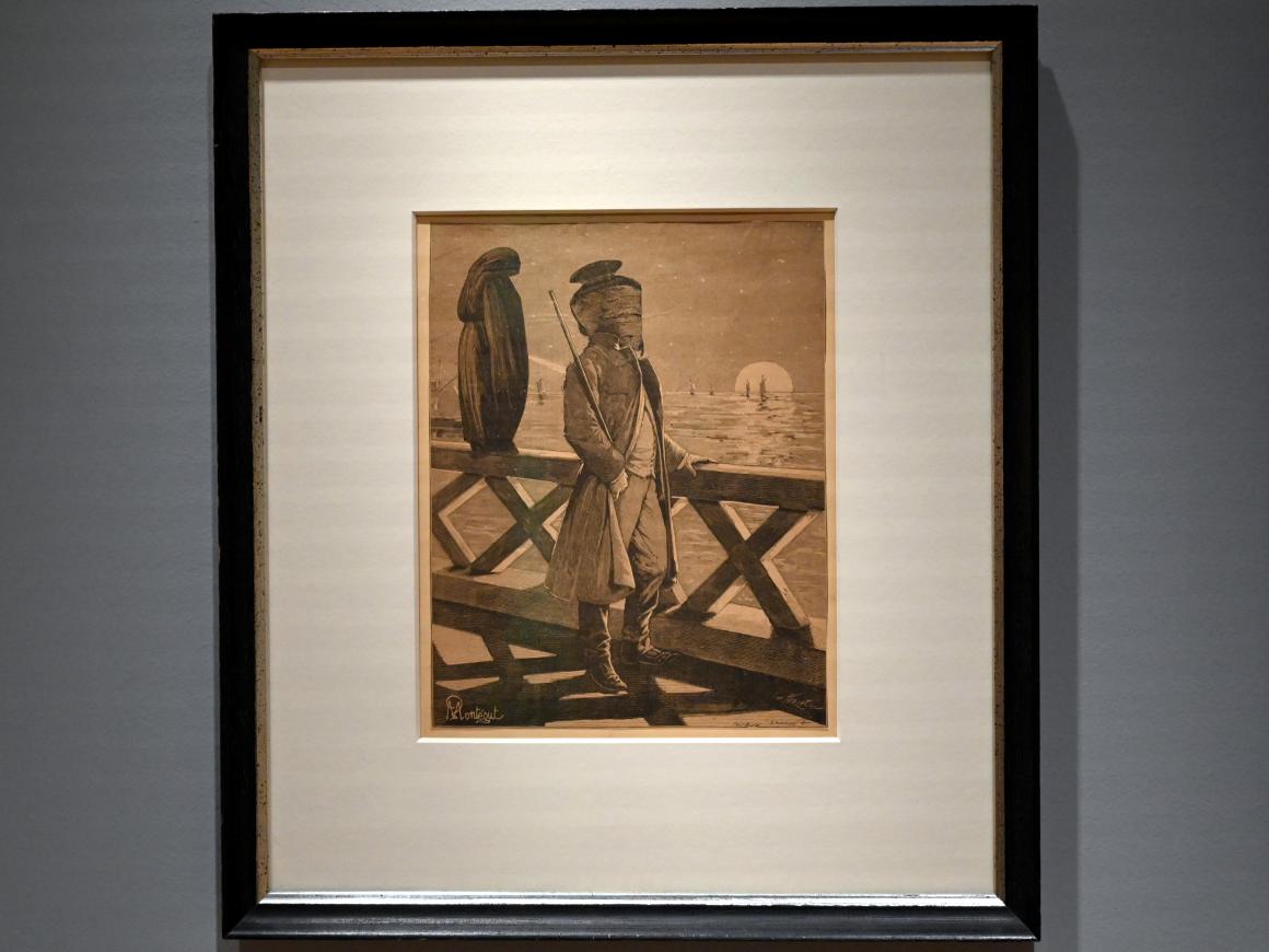Max Ernst (1912–1970), Ihr erzgefühllosen Mitra-Ratten, Künzelsau, Museum Würth 2, Kabinett im Untergeschoß, 1929–1930, Bild 1/2