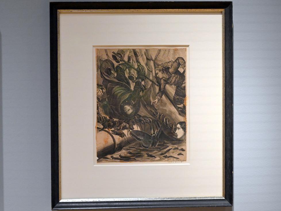 Max Ernst (1912–1970), Verkündigung an Papa, Künzelsau, Museum Würth 2, Kabinett im Untergeschoß, 1929–1930, Bild 1/2