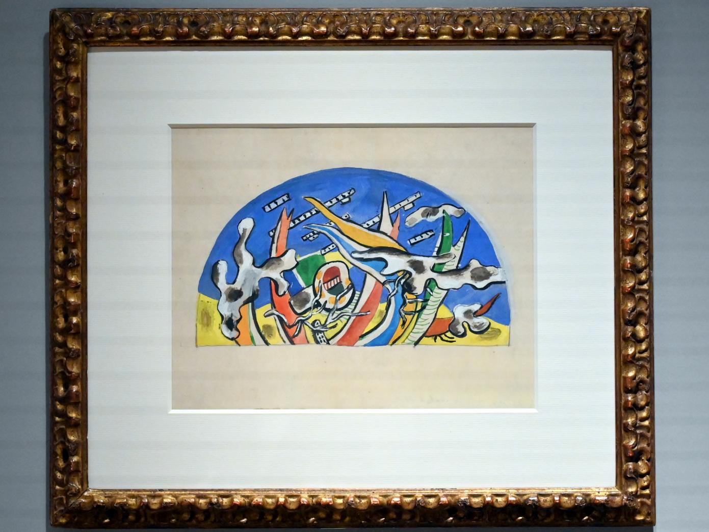 Fernand Léger (1912–1954), Flugzeuge am Himmel, Künzelsau, Museum Würth 2, Kabinett im Untergeschoß, 1939, Bild 1/2