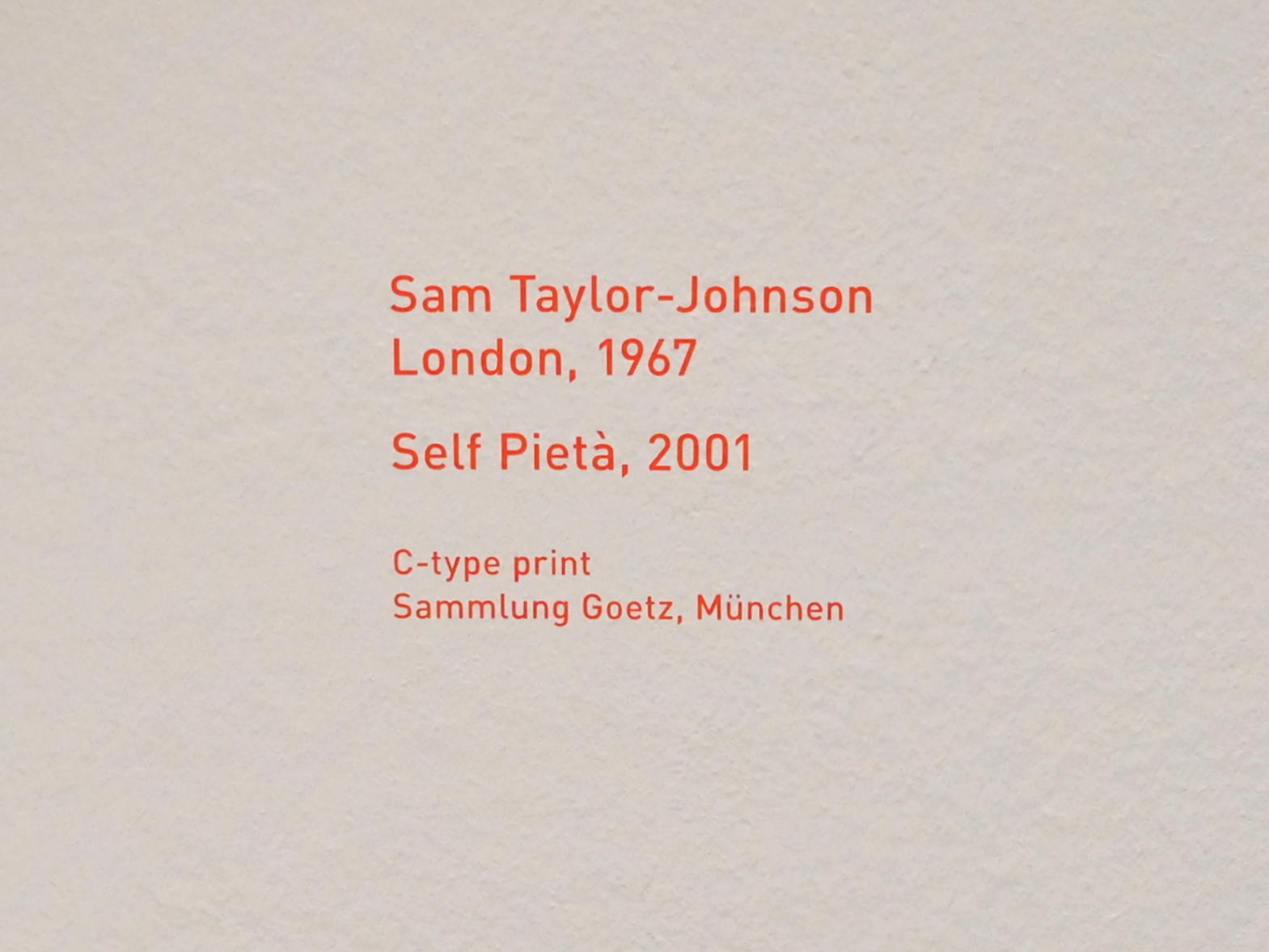 Sam Taylor-Johnson (2001), Self Pietà, München, Pinakothek der Moderne, Saal 4, 2001, Bild 2/2