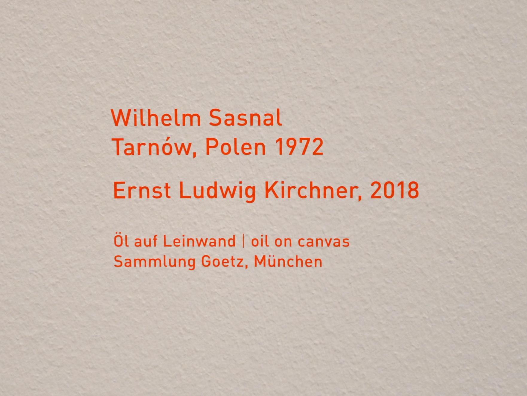 Wilhelm Sasnal (2011–2018), Ernst Ludwig Kirchner, München, Pinakothek der Moderne, Saal 7, 2018, Bild 2/2
