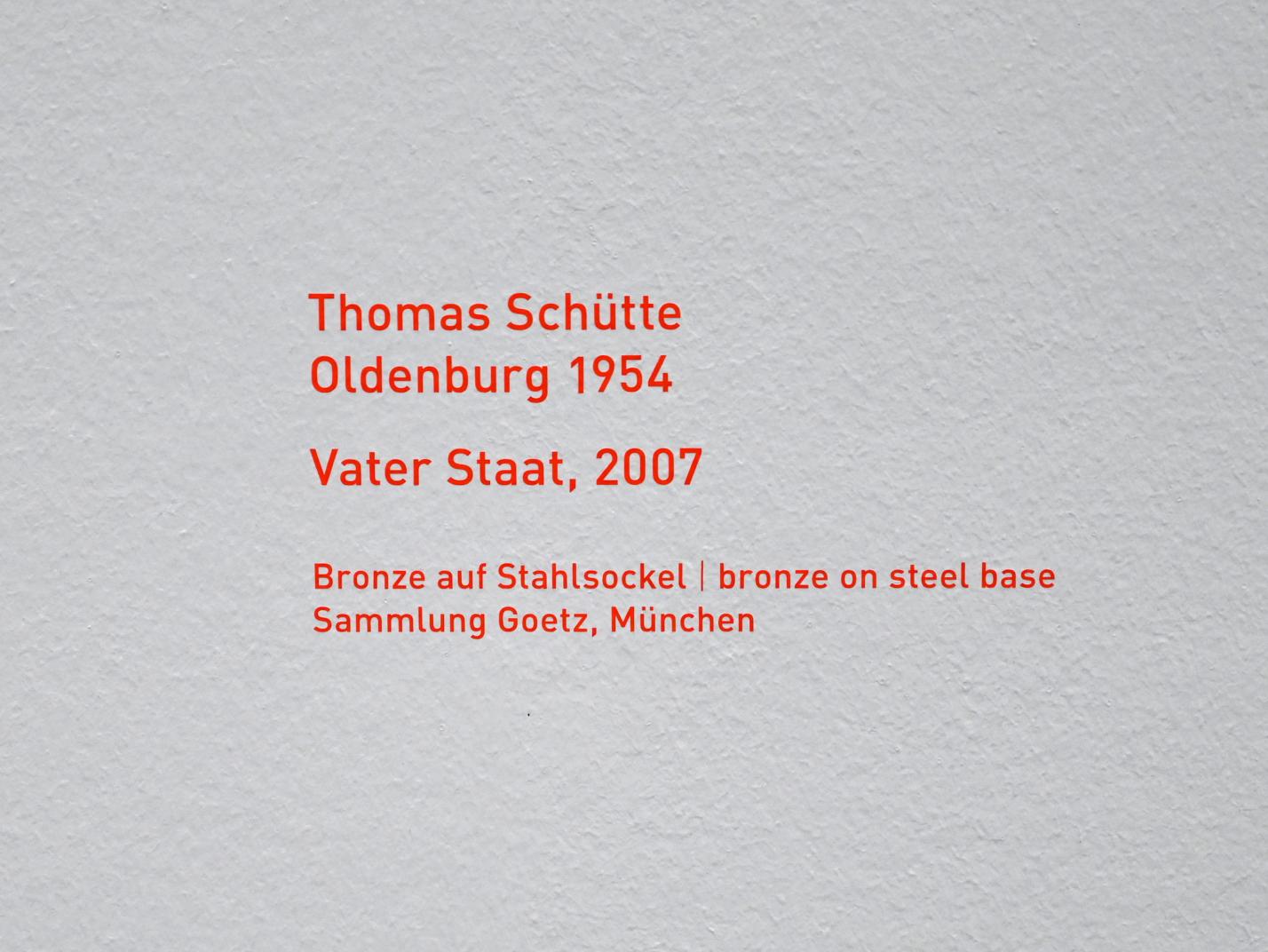 Thomas Schütte (1987–2015), Vater Staat, München, Pinakothek der Moderne, Saal 9, 2007, Bild 5/5
