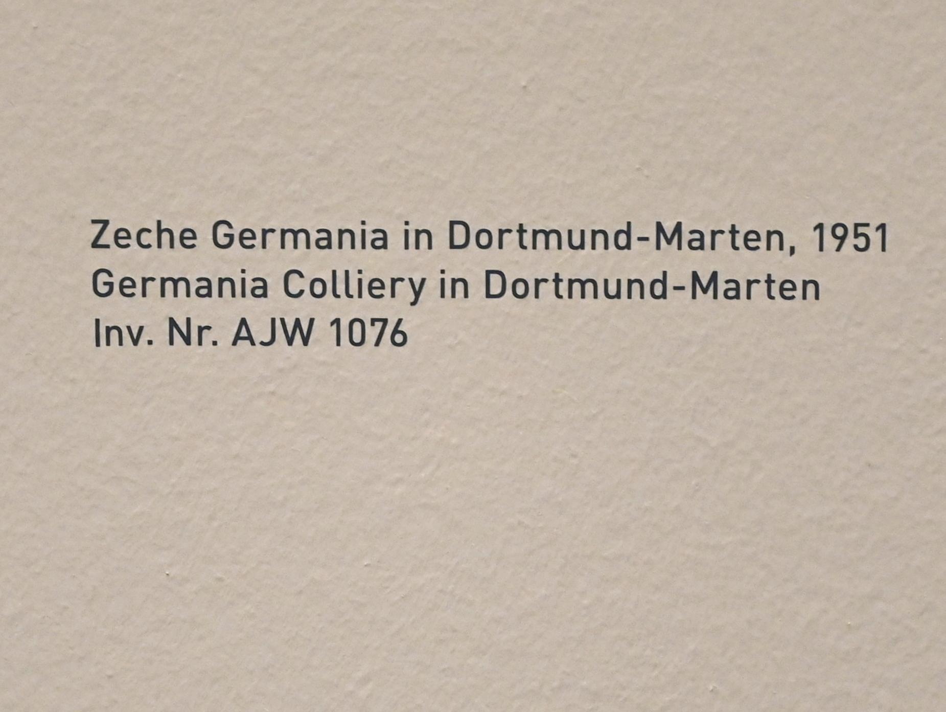 Albert Renger-Patzsch (1925–1959), Zeche Germania in Dortmund-Marten, München, Pinakothek der Moderne, Saal 12, 1951, Bild 2/3