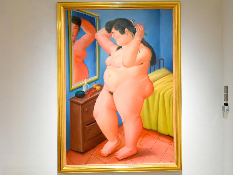 Fernando Botero (1961–2000), Frau vor einem Spiegel, Schwäbisch Hall, Kunsthalle Würth, Untergeschoß Saal 2, 1988
