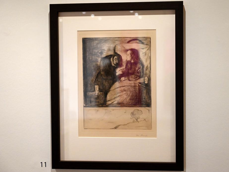 Edvard Munch (1888–1925), Krankes Mädchen, Schwäbisch Hall, Kunsthalle Würth, Untergeschoß Kabinett, 1895