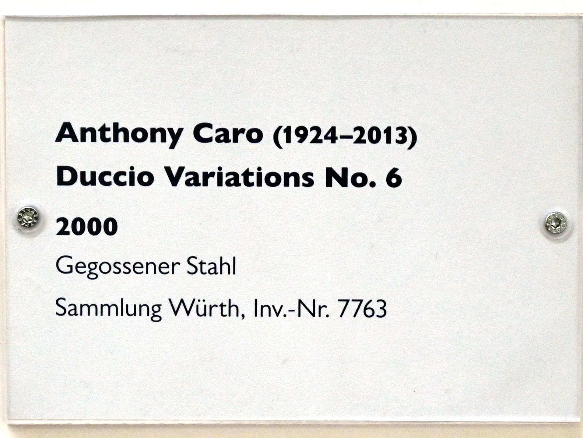 Anthony Caro (1975–2010), Duccio Variations No. 6, Schwäbisch Hall, Kunsthalle Würth, Untergeschoß Saal 8, 2000, Bild 3/3