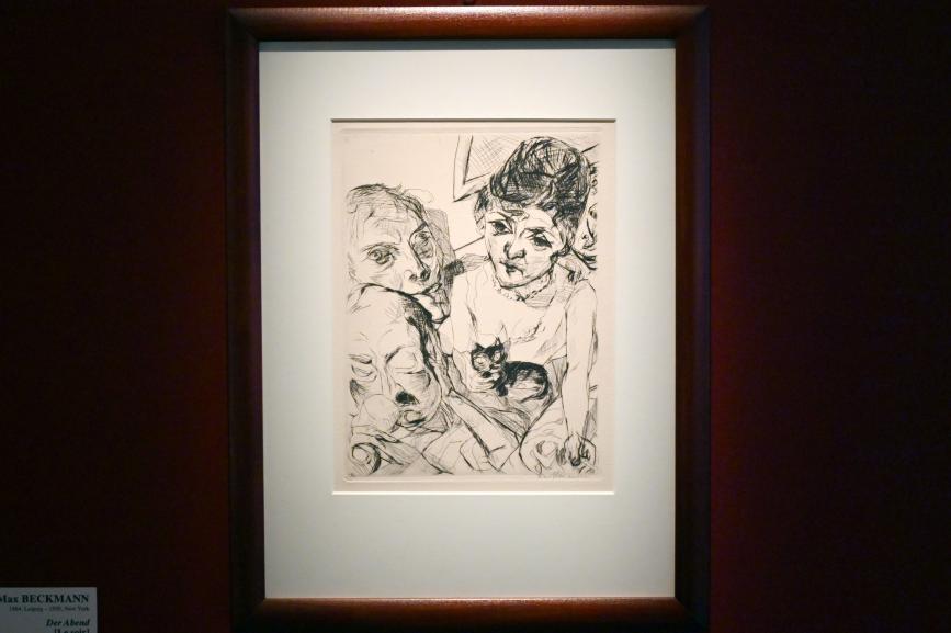 Max Beckmann (1905–1950), Der Abend, Straßburg, Musée d’Art moderne et contemporain, Saal 22, 1916, Bild 1/2