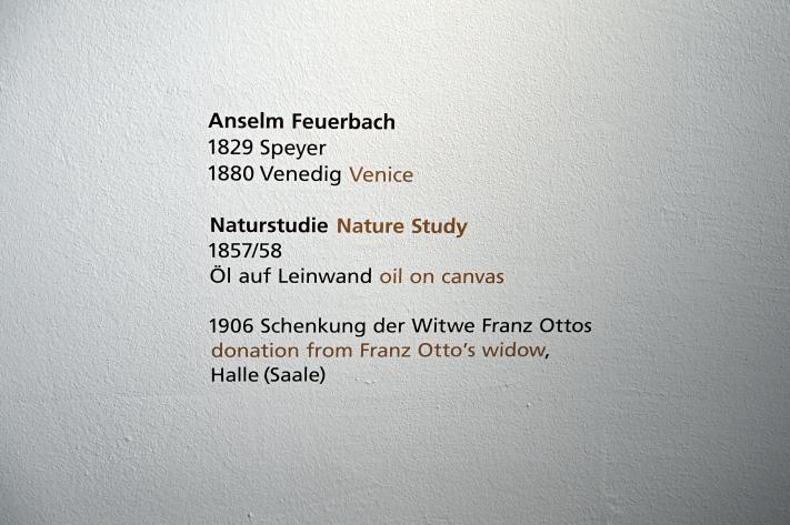 Anselm Feuerbach (1846–1878), Naturstudie, Halle (Saale), Kunstmuseum Moritzburg, Alte Meister Saal 1, 1857–1858, Bild 2/2