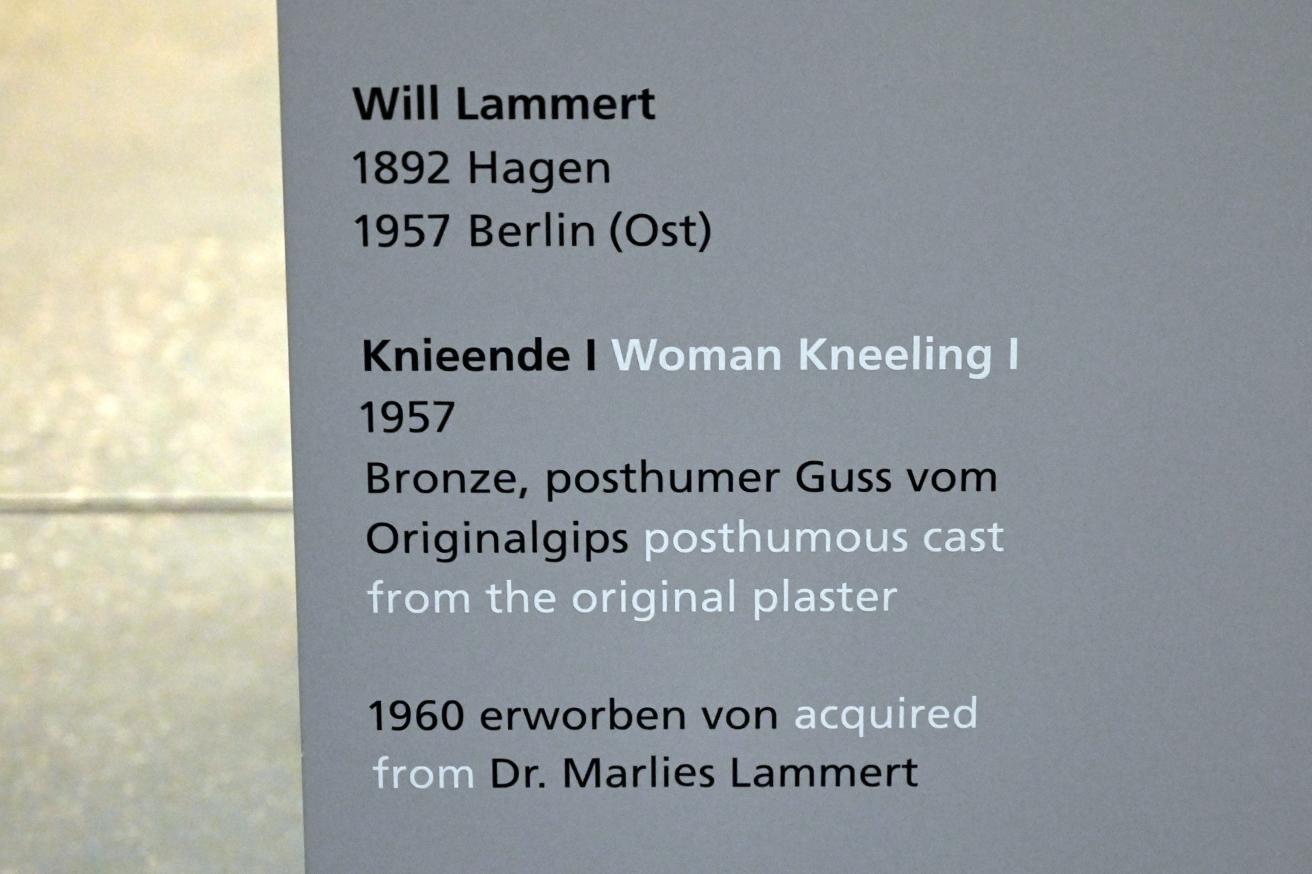 Will Lammert (1912–1957), Kniende I, Halle (Saale), Kunstmuseum Moritzburg, Wege der Moderne, Balden, Hoffmann, 1957, Bild 4/4