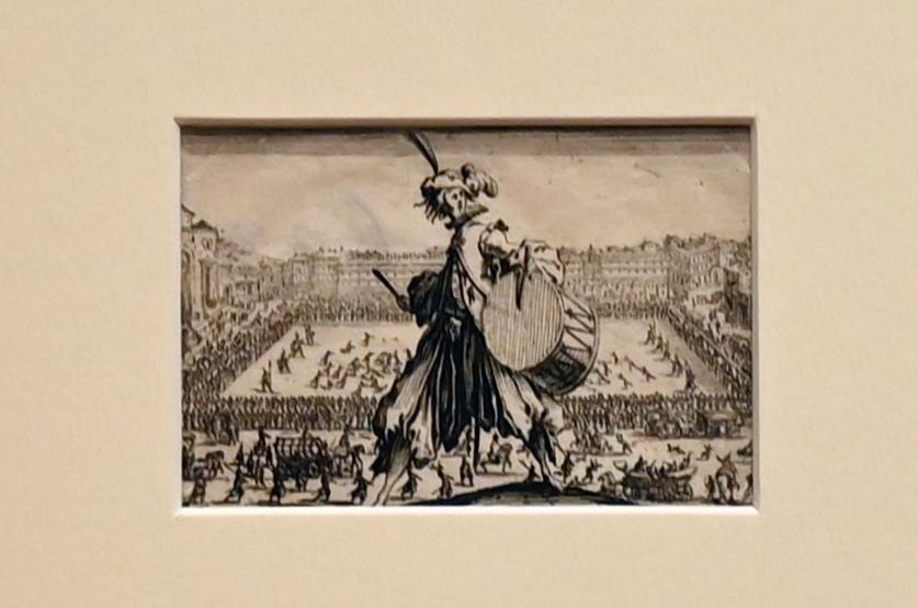 Jacques Callot (1618–1622), Trommler (Jeu de Paume auf der Piazza Santa Croce in Florenz), Turin, Galleria Sabauda, Saal 18, 1617–1620