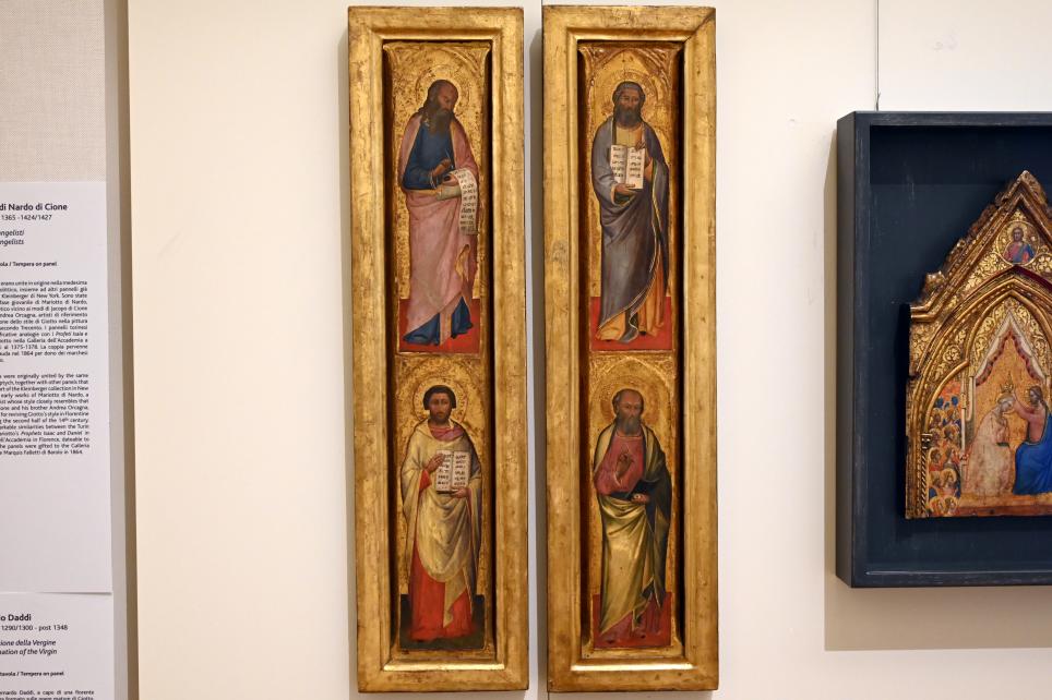 Mariotto di Nardo (1377–1410), Die vier Evangelisten, Turin, Galleria Sabauda, Saal 9, 1375–1380