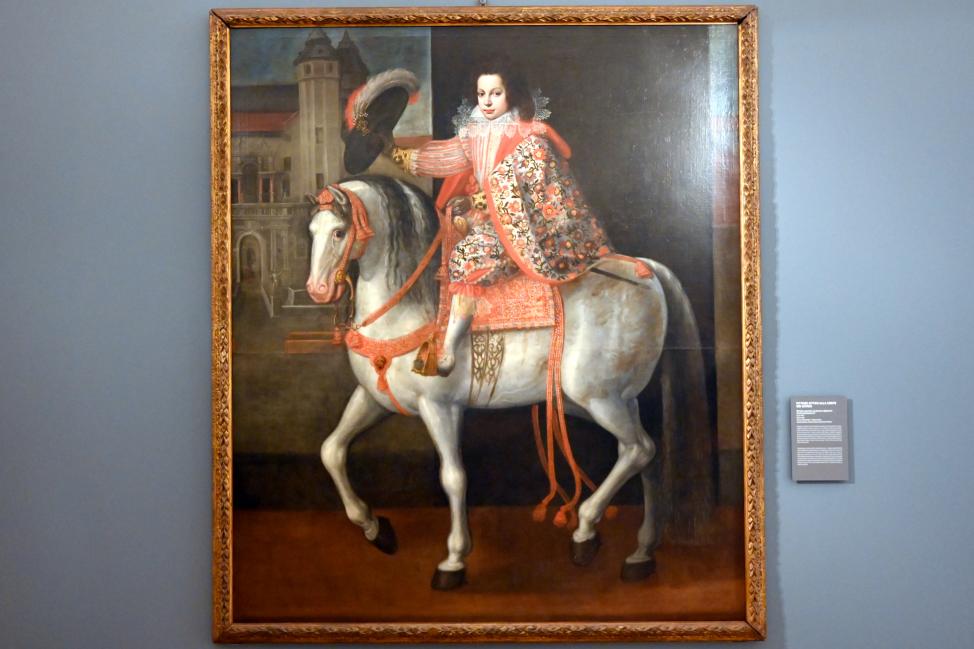 Reiterporträt eines jungen Würdenträgers (Karl Emanuel II.?), Turin, Galleria Sabauda, Porträtgalerie 3, um 1640