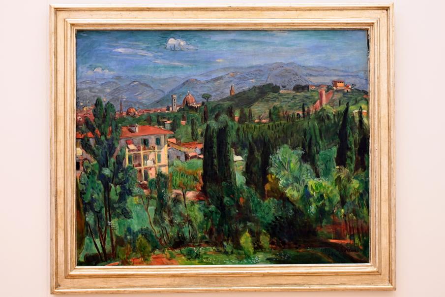 Hans Purrmann (1903–1949), Blick auf Florenz von der Villa Romana gesehen, Mainz, Landesmuseum, Moderne, Saal 1, um 1940