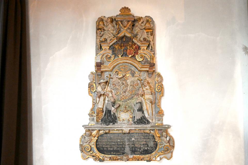 Johannes (Hans) Juncker (1602–1621), Epitaph des Rotgießers Hieronymus Hack und seiner Frau, Aschaffenburg, Stiftskirche St. Peter und Alexander, Undatiert