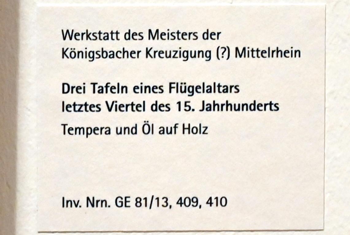 Meister der Königsbacher Kreuzigung (1487), Beschneidung Christi, Mainz, Landesmuseum, Schaudepot, Letztes Viertel 15. Jhd., Bild 2/2