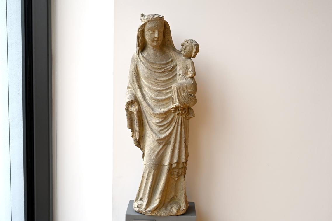 Muttergottes, Mainz, ehem. Karmelitenkloster, jetzt Mainz, Landesmuseum, Aus dem Stadtbild verschwunden, um 1370, Bild 1/2