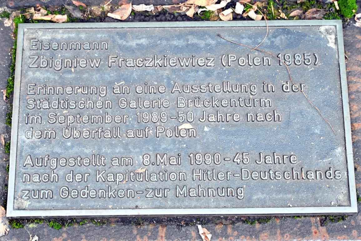 Zbigniew Frączkiewicz (1985), Eisenmann, Mainz, 1985, Bild 2/2