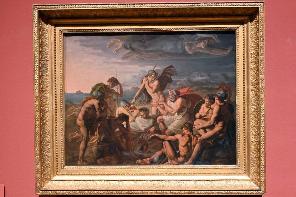 Johann Martin Wagner (1794–1807), Rat der Griechen in Rom, Darmstadt, Hessisches Landesmuseum, Rezeption der Antike, um 1806, Bild 1/2