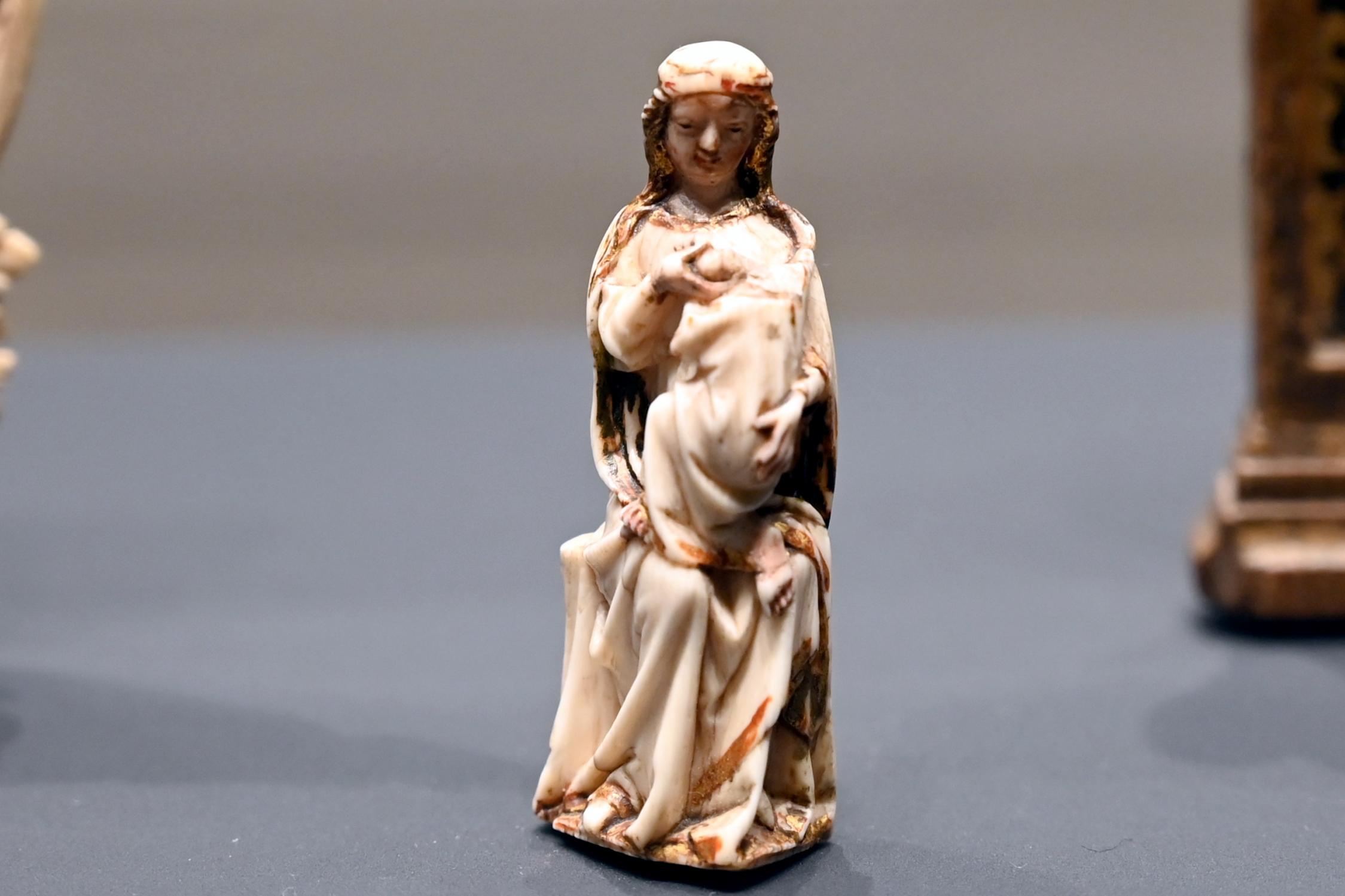 Kleine Maria lactans (Stillende Maria), Darmstadt, Hessisches Landesmuseum, Kirchliche Schatzkammer, Ende 14. Jhd.