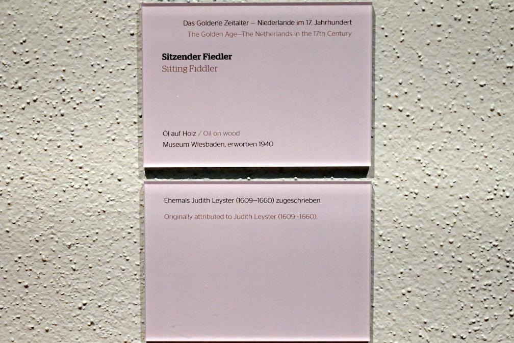 Sitzender Fiedler, Wiesbaden, Museum Wiesbaden, Das Goldene Zeitalter, Undatiert, Bild 2/2