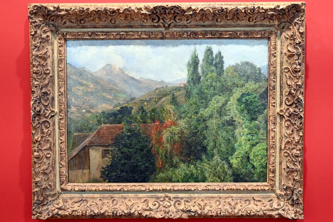 Louis Eysen (1873–1895), Landschaft bei Meran mit Bauernhaus, Wiesbaden, Museum Wiesbaden, Landschaft 1, 1882